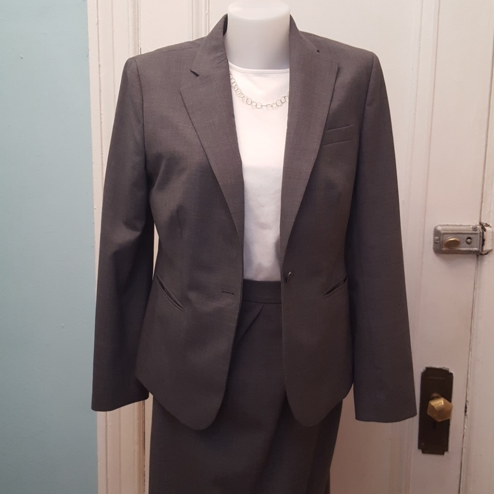Brooks Brothers gray wool jacket size 8